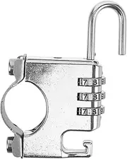 GRIRIW Motorcycle Lock Proof Locks Hat Hooks Motor Bike Hard Hat Combination Lock Stroller Lock Motorcycle Handle Lock Vehicle Lock Aluminum Alloy