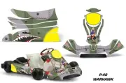 Go Kart Graphic Decals Stickers For KG Freeline Birel Cadet WARHAWK G