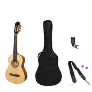 Sanchez 1/2 Size Student Classical Guitar Pack (Spruce/Koa)