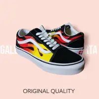 在飛比找蝦皮購物優惠-范斯 Vans Oldskool 火焰紅鞋