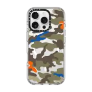 iPhone 16 Pro Clear Case MagSafe Compatible Camo Over - Olive Mix