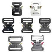 Quick Release Buckle Tactical Belt Buckle Set Zinc Metal Male Belt Silver Buckle