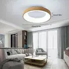 Round Flush Mount LED Ceiling Light Acrylic Lampshade Indoor Chandelier Fixture