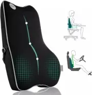 Ergonomic Lumbar Support Cushion, Memory Foam Back Support for Car Seat Office