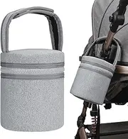 Breast Milk Storage Cooler | Milk Bottles Bag - Milk Bottles Bag with Detachable Strap, Bottle Cooler Bag Fits 2 Large 8oz Bottles for Travel Outdoor