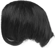 MUSISALY 1PC Women Curly Wig Bangs High Temperature Fiber Hair Extension for Natural Black Style Comfortable Daily Wear Easy to Care for Parties and Events