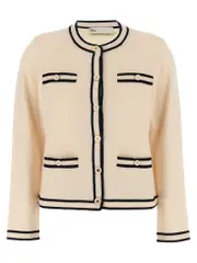 [Tory Burch] Tory Burch-Kendra Maglioni Bianco-Donna S White