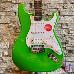 Fender Squier Sonic Strat 史萊姆綠 電吉他 楓木指板 終身保固 限量配色