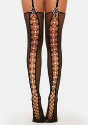 Hollywood Starlet Garter Tights