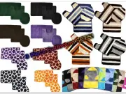 3-PC Bathroom Rug Set - Bath Mat, Contour Rug, Toilet Lid Cover - So MANY STYLES