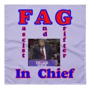 "Fascist Grifter" Anti-Trump Bandana Anti-MAGA LGBTQ Democracy Freedom