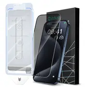 ZUSLAB Privacy Screen Protector for iPhone 15 Pro, Anti-Spy Tempered Glass Film with Easy Installation Tool