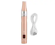 Electric Micro Needle Pen for Anti-Aging Skin Repairing and Spot Removing in Gold