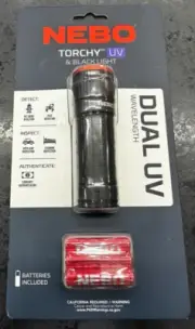 NEBO Torchy UV Blacklight Flashlight Battery Powered | NEB-FLT-1061