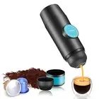 Portable Electric Espresso Coffee Machine Cordless Heating Double Serve L7S4
