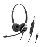 EPOS - Sennheiser SC660 Wired binaural USB headset with Active Noise Cancellation and proximity sensor. Skype for Business certified and UC optimized