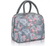 Upgrade Insulated Lunch Bags Lunch Box for Women Men Small Waterproof Lunch Ba, Grey