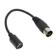 Keyboard Mouse Converter Cable DIN 5 Pin Male to Mini DIN 6 Pin Female Keyboard Mouse Adapter Cord for PS2 5.9in