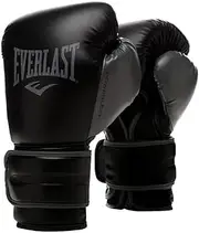 Everlast Powerlock2 Training Boxing Gloves 12Oz Black/Grey 12oz Black/Grey