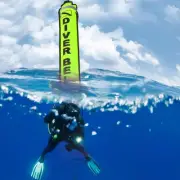 6FT High Visibility Inflatable Scuba Diving SMB Signal Marker UE
