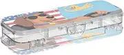 Yoogain Cute Animal Driving Car Plastic Pencil Box 2 Layer Transparent Pens Case Boxes For Stationery Supplies With Lid