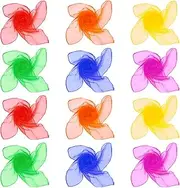 [YIYUIUR] 12pcs Chiffon Gradient Juggling Silk Dance Magic Tricks Dancing Props Scarves