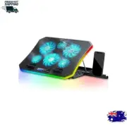 Topmate C12 Laptop Cooling Pad Rgb Gaming Notebook Cooler For Desk And Lap Use
