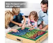 1000 PCS Jigsaw Kids Puzzles Table Angle Adjustable Jigsaw Board w/Storage Drawers