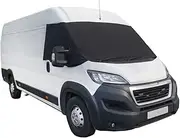 UK Custom Covers To Fit Swift Motorhome Luxury Front Windscreen Wrap Covers Black - SW373BLACKAD24