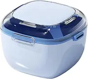 False Teeth Cleaning Case - Denture Bath Box with Lift-Out Basket, Retainer Container for Daily Soak | Appliance Storage, Oral Care Holder, Teeth Protector Cup for Travel
