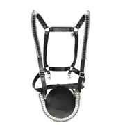 [Noir Kei Ninomiya] Synthetic Leather X Pin Vest