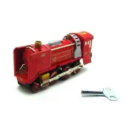 Wind-up Train Toy Clockwork Tin Train Retro Up Running Train Metal Tin Toy