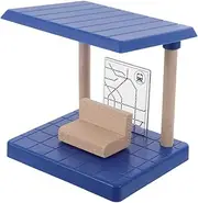 ifundom Wooden Train Track Adapter Train Track Pieces Simulation Station Platform Toy for Kids