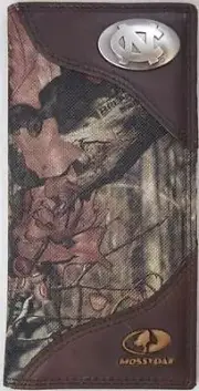 ZEP-PRO North Carolina Tar Heels Leather MOSSY OAK Camo Wallet ONLY NO BOX