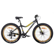 Trinx Tiger T106 Fat Bike Shimano 7 Speed Bicycle Matt Black/Orange