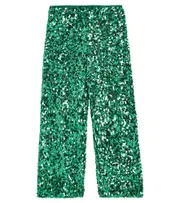 [The Animals Observatory] The Animals Observatory Robin sequined pants Y 14 green