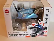 Sharper Image Thunder Tumbler Remote Control 360-Degree Spinning Car Blue NEW