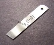 KNIFE # 6-91 Lower Blade Narrow Merrow Overlock Serger