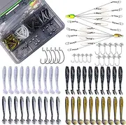 Fishing Kit, Trout Fish Tackle Kit, Reflective Coating, Beginner Friendly, Versatile Fishing Gear for Bass Catfish Trout