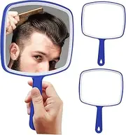 WRITWAA Portable Hand Mirror Large Makeup Mirror with Lights for Women for Travel