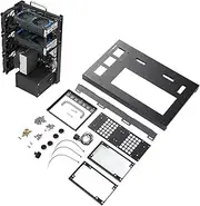 DIY Computer Motherboard Case Rack, ATX Open Chassis Case Rack for All ATX M ATX ITX Motherboards, Powerful Cooling Steel Plate Gaming PC Case Open Frame with Handle