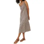 Seed Heritage Dress Size AU 16 / US 12 BNWT Linen Ditsy Floral Print Midi