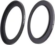 67mm-82mm Step Up Ring(67mm Lens to 82mm Filter, Hood,Lens Converter and Other Accessories), 67-82 Aerometal Camera Lens Filter Adapter Ring-2 Packs