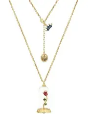 [Couture Kingdom] Disney Beauty And The Beast Enchanted Rose Necklace in Gold