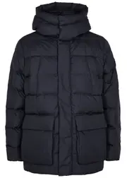 Duvetica Bixio Quilted Shell Coat - Navy - 52 52