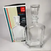 Bormioli Rocco Capitol Decanter Glass Stopper 700ml 23.75oz Italian Gift Whiskey