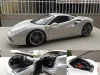 在飛比找Yahoo!奇摩拍賣優惠-【Bburago 精品】1/18 Ferrari 488 G