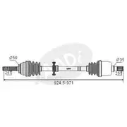 GSP CV Shaft - CVS.651