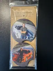2 Car Coasters Neoprene 2.75" Inspired By Paul Walker / Fast & The Furious