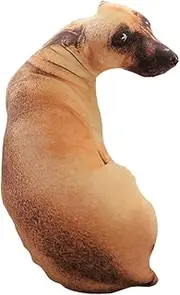 Pillow Dog Cushion Realistic 3D Plush Dog Pillow for Sofa Bed Car Seat Home Decor